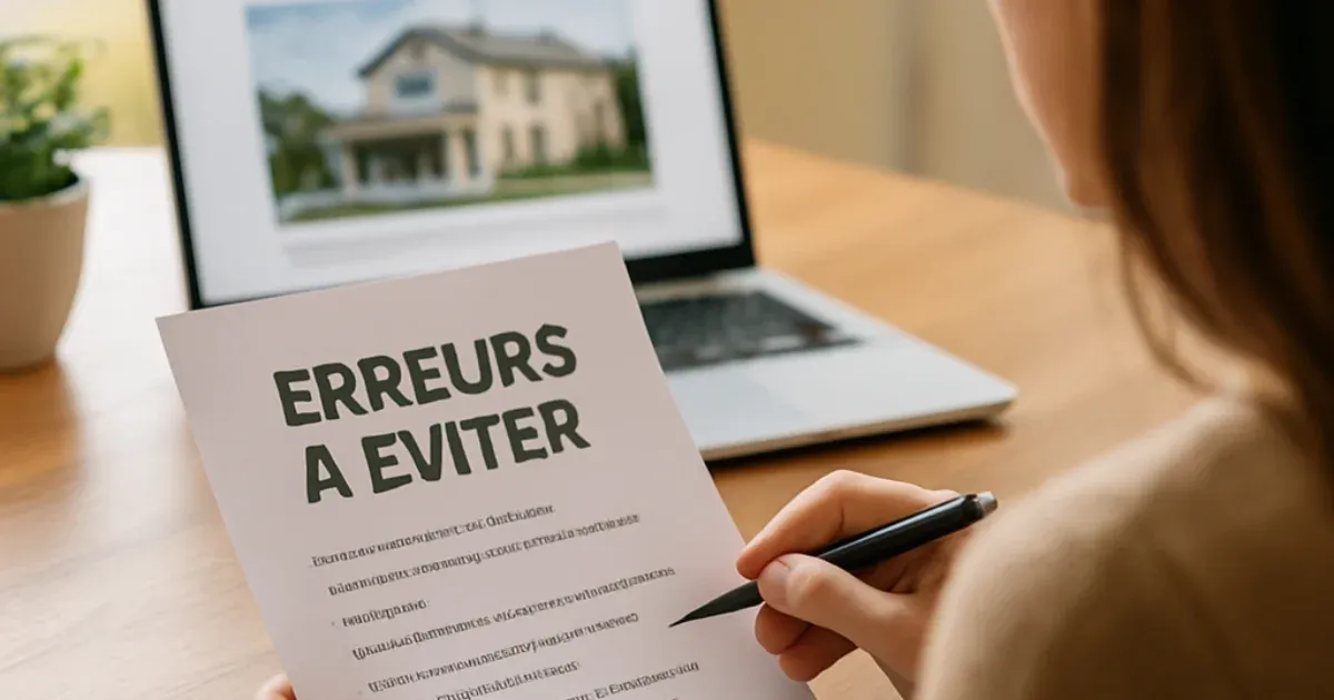 Erreurs à éviter