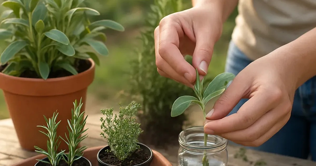 Bouturer sauge, thym et romarin en été : réussite garantie