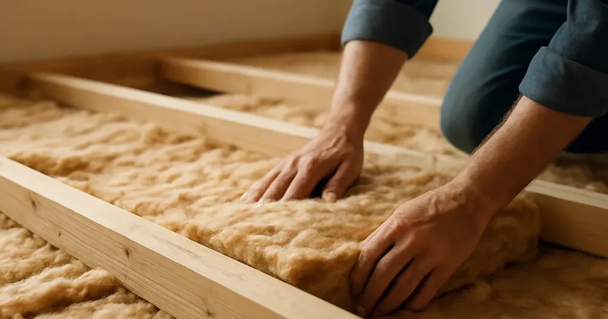 Isoler un plancher bois par dessous : méthode sans démontage