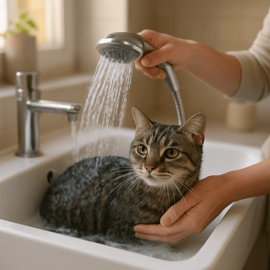 Bain du chat sans stress : routine rapide en 10 minutes