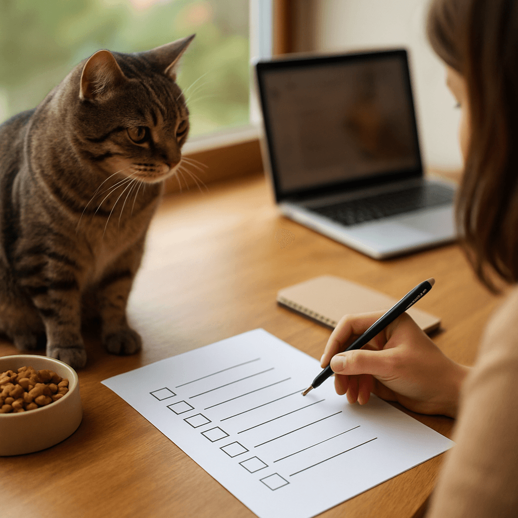 Faire garder son chat : check-list avant de partir