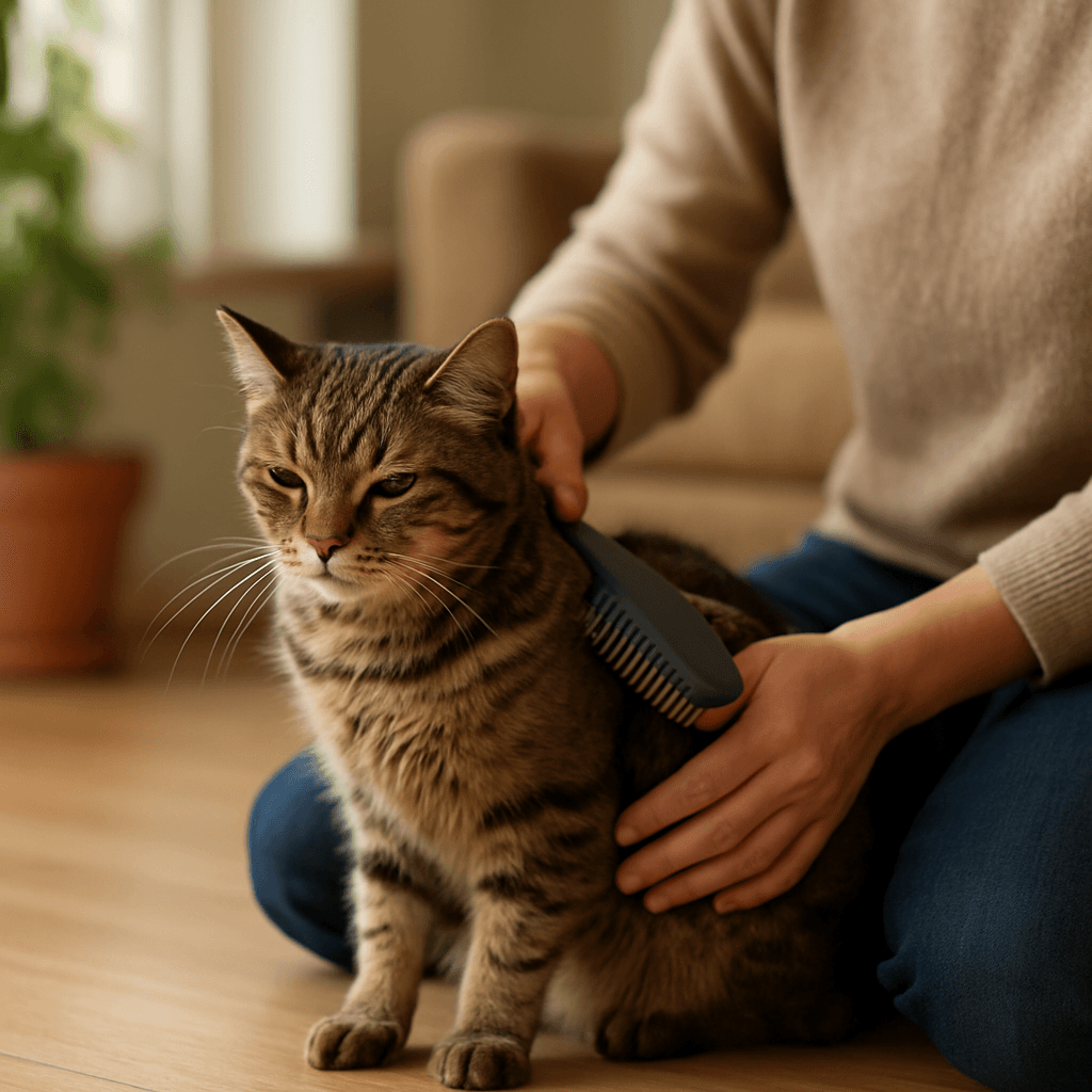 Brosser un chat qui déteste : méthode douce en 10 min