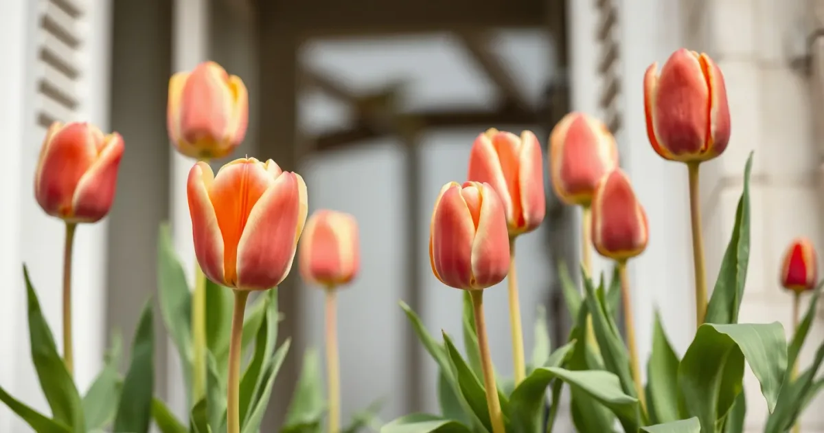 Tulipes en pot au balcon : stop aux tiges qui plient !