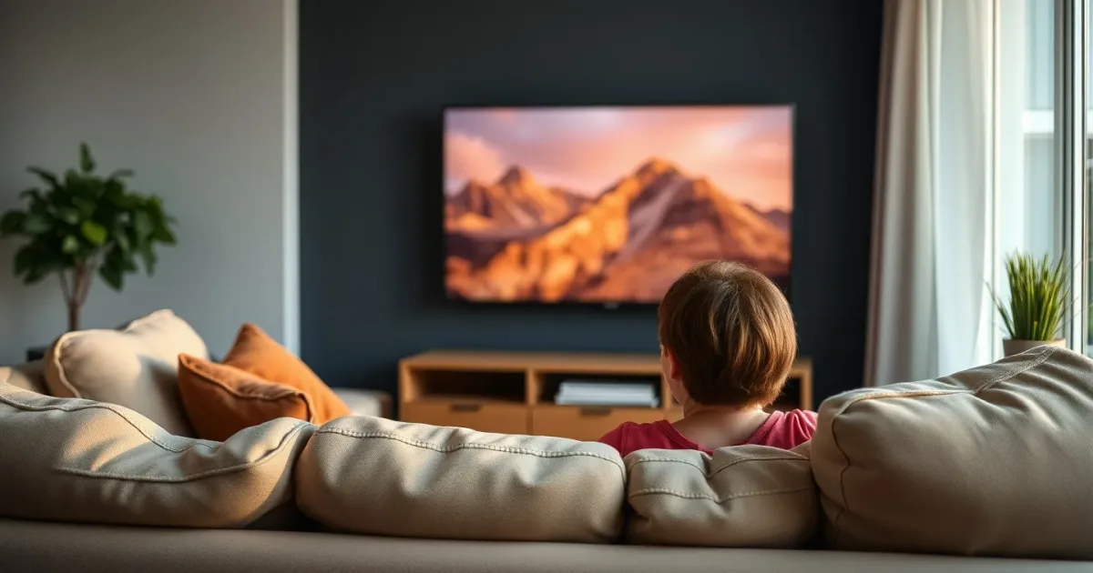 Canapé face à la TV : la bonne distance sans te tromper